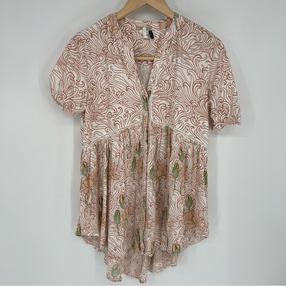Anthropologie Akemi + Kin tunic blouse Flowy top - Picture 3 of 6